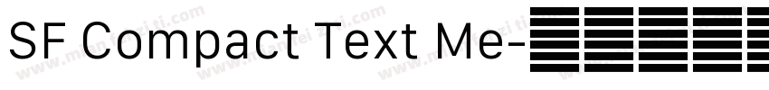 SF Compact Text Me字体转换
